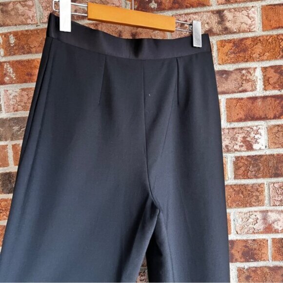 NENSI DOJAKA  BNWOT Satin-trimmed crepe wide-leg pant Made in Italy M - Picture 7 of 16